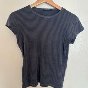 Brandy Melville Blue Striped Tee